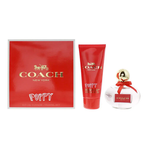 2pc Coach Poppy 100ml EDP & 100ml Body Lotion Gift Set