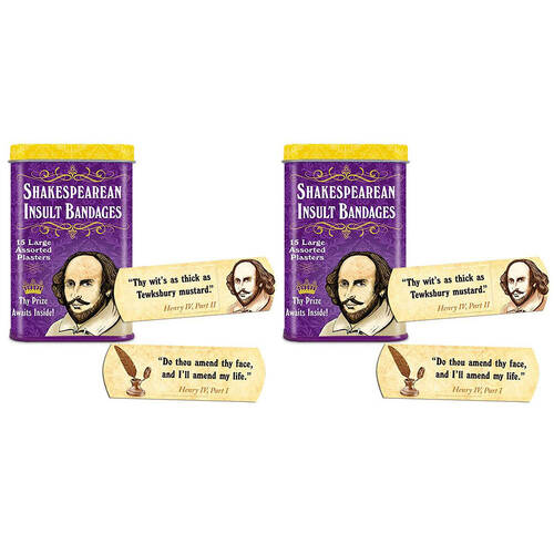30pc Archie McPhee Shakespearean Insult Assorted Bandages