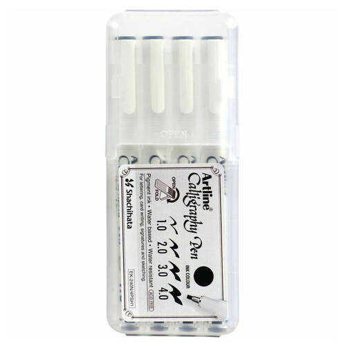 4pc Artline Calligraphy Pen Black