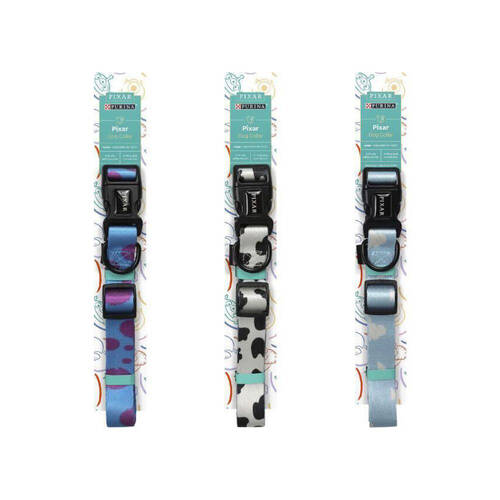 3PK Purina Total Care Pixar Dog Collar Assorted Large Neck Strap