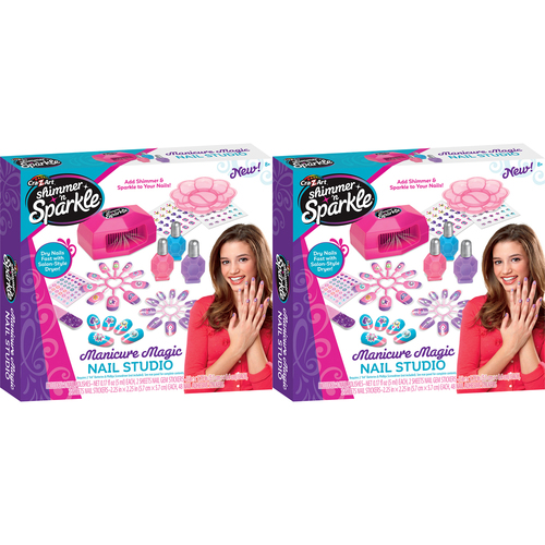 2PK Shimmer 'n Sparkle Kids/Children Manicure Magic 8y+