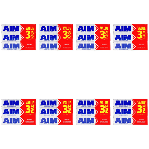 24pc Aim 90g Fluoride Toothpaste Tube Original Dental Oral Care