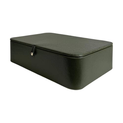 SS Collective Moss Green Stitched With Gold Decorative Box 24x15cm