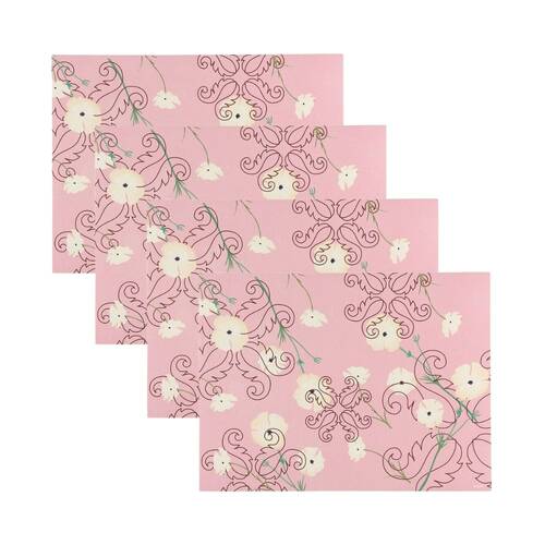 4PK Guzzini Rectangular Placemat 44x33cm Table Mat Protector Fusion Pink