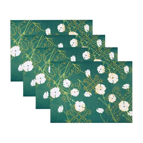 4PK Guzzini Rectangular Placemat 44x33cm Table Mat Protector Fusion Emerald