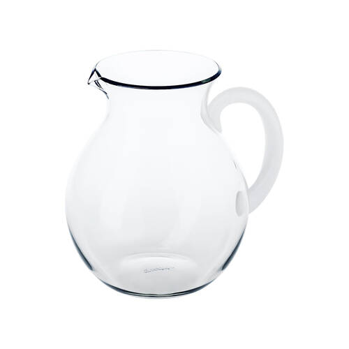 Guzzini Dolcevita Potbelly Balloon Pitcher 2L Plastic Drink Jug Transparent