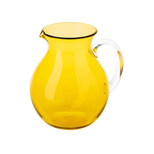 Guzzini Dolcevita Potbelly Balloon Pitcher 2L Plastic Jug 37.5cm Amber