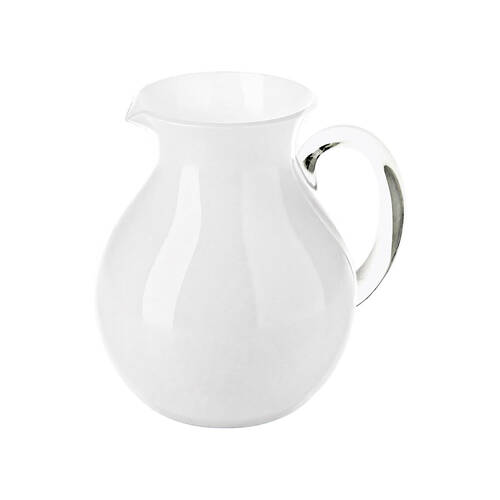 Guzzini Dolcevita Potbelly Balloon Pitcher 2L Plastic Jug 37.5cm Pearl