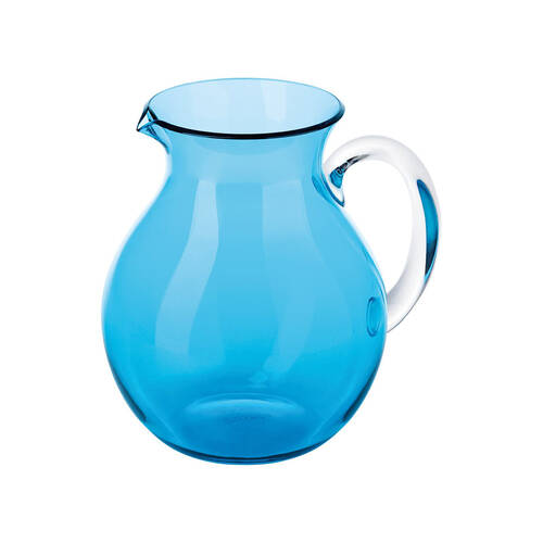 Guzzini Dolcevita Potbelly Balloon Pitcher 2L Plastic Jug 37.5cm Turquoise