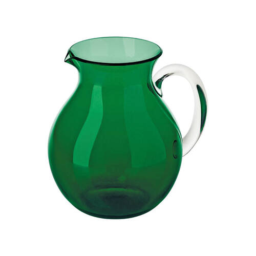 Guzzini Dolcevita Potbelly Balloon Pitcher 2L Plastic Jug 37.5cm Emerald