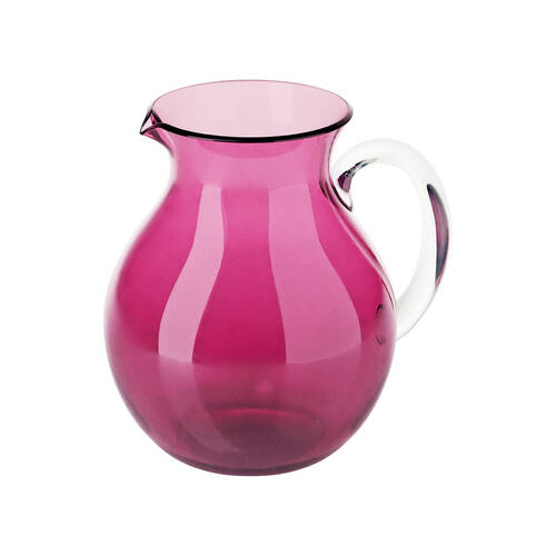 Guzzini Dolcevita Potbelly Balloon Pitcher 2L Plastic Jug 37.5cm Amethyst