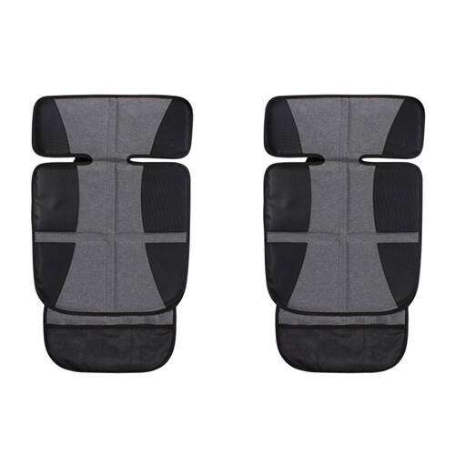 2PK Childcare Non-Slip Water Resistant Car Seat Protector and Organiser Grey