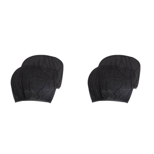 2x 2pc Childcare Car Fitover UV Rear Side Window Shade Universal Black