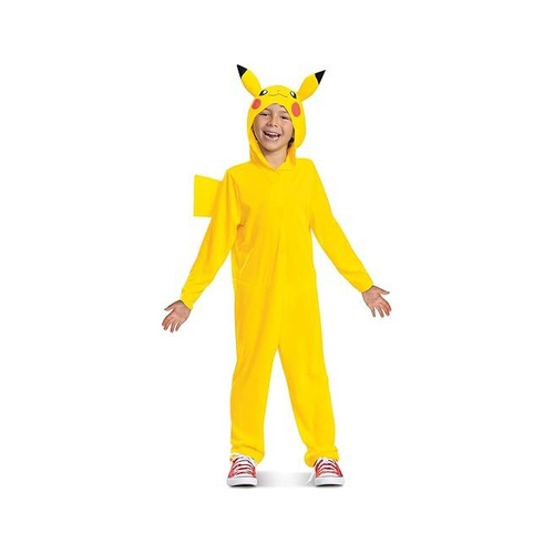 Disguise Pokemon Pikachu Jumpsuit Fancy Dress Costume Size 7-8 7y+