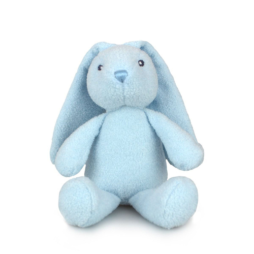 Frankie & Friends 20cm Bunny Rattle Plush Animal Toy Blue