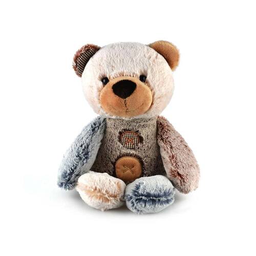 Korimco 28cm Bears Patches Bear Brown Soft Toy 3y+