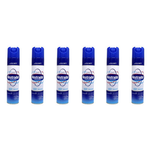 6PK Neutradol Aerosol Room Spray Air Deodoriser 300ml - Original 