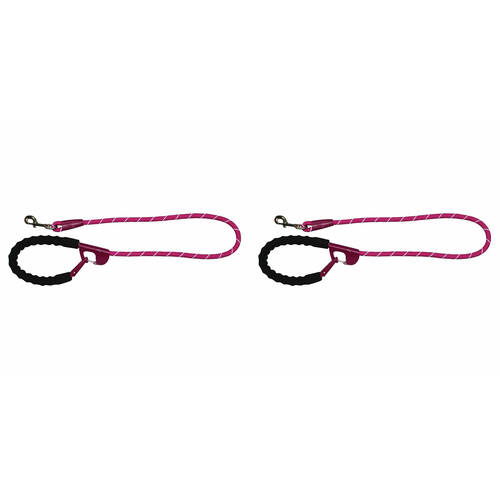 2PK Annabel Trends Sturdy Easy Snap & Stay Secure Dog Leash Fuschia