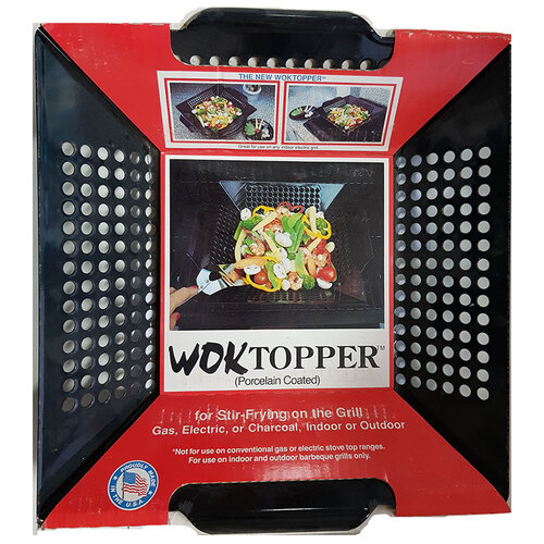 Porcelain Coated Wok BBQ Grill Topper