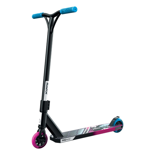 Razor Pro XX Sports Edition Foot Scooter Black/Pink/Blue Kids 8y+