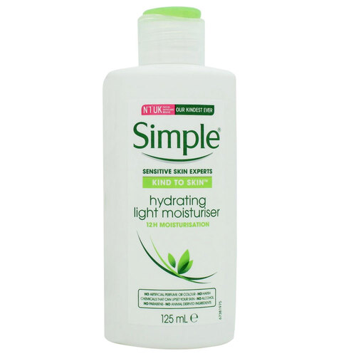 Simple 125ml Hydrating Light Moisturiser Kind To Skin