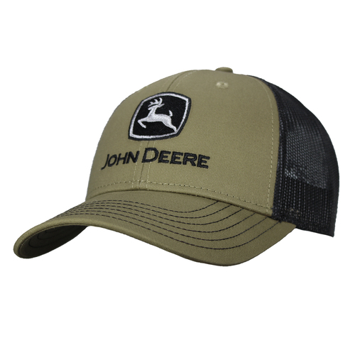 John Deere Men/Unisex One Size Twill/Trucker Mesh Cap Olive 