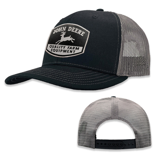 John Deere Moline 112 Themed Mens Hat/Cap Black/Charcoal
