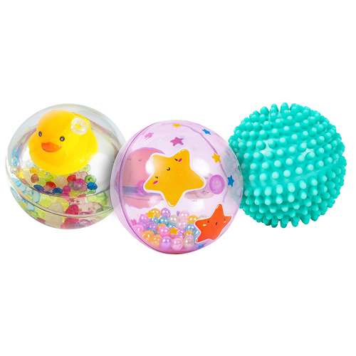 3pc Hello Sunshine Sensory Balls 6m+