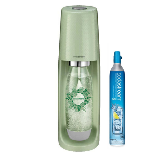 Sodastream Spirit Decor Country Mint Sparkling Water Maker w/ 1L Bottle DWS