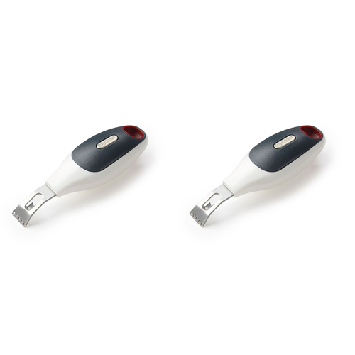 2PK Zyliss 2in1 Stainless Steel Lemon/Lime Zester - Grey