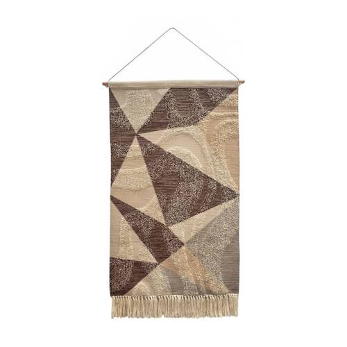 J.Elliot Home Cotton Blend Solana Wall Hanging Tapestry 62x100x1cm Brown