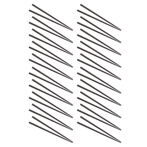 20PK D.Line Lacquered Wooden Chopstick Food Noodles Utensil - Black