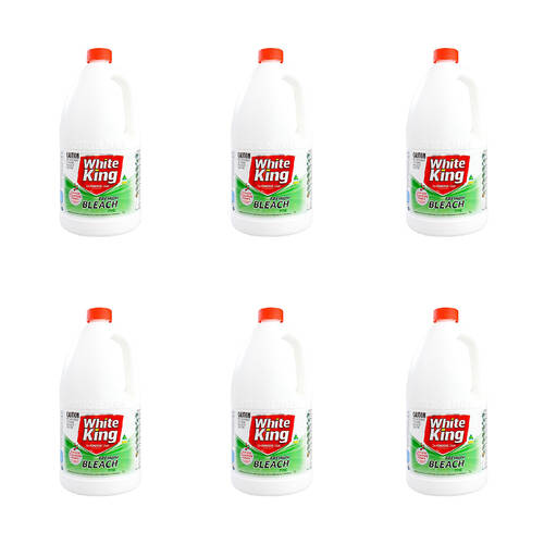 6PK White King 2L Premium Bleach Pine Home Cleaning Liquid