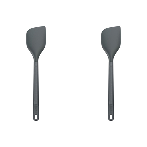 2PK Zyliss Spatula Silicone/Nylon Cooking Utensil Large 30.5cm - Grey