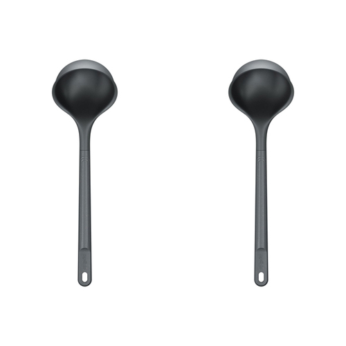 2PK Zyliss Soup Ladle Silicone/Nylon Cooking Utensil 32cm - Grey