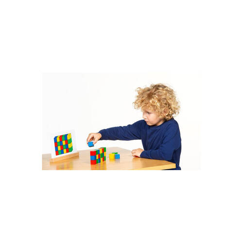 160pc Educo Vertiblocks Build From 2D to 3D Wooden Educational Toy Kids - 3y+