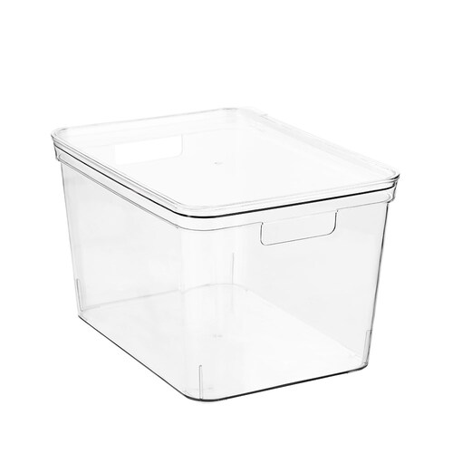 Boxsweden Crystal 36x22.5cm Storage Container w/ Lid Large - Clear