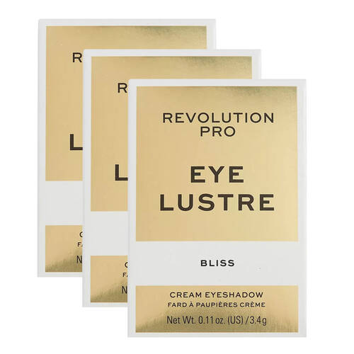 3PK Revolution Pro Cream Eyeshadow Eye Lusture Bliss 3.4g Beauty Makeup
