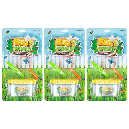 3PK Bugs World Bug Insect Pack