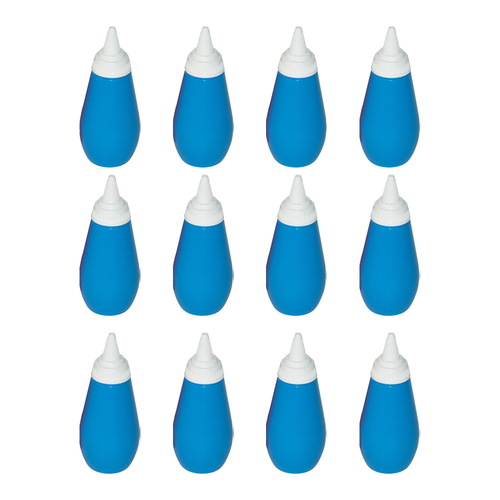12PK Homeleisure Sauce Bottle Red/Blue Kitchen Food Cooking  Serveware