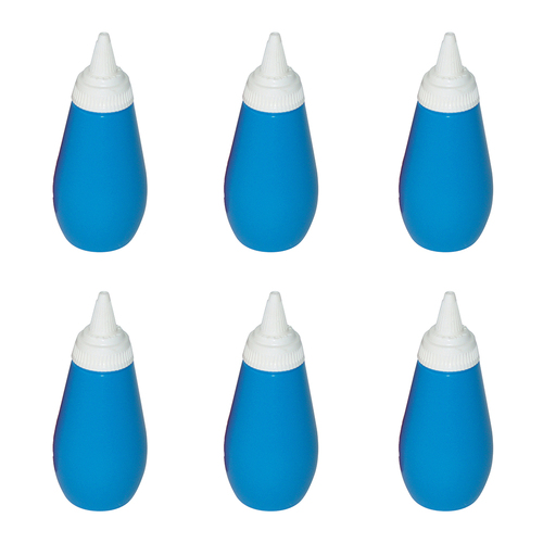 6PK Homeleisure Sauce Bottle Red/Blue Kitchen Food Cooking  Serveware
