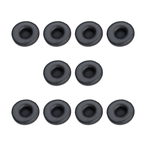 10pc Jabra Engage 65/75 Stereo Headset Leatherette Ear Cushions Black