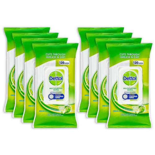 960pc Dettol Multipurpose Wipes - Crisp Apple