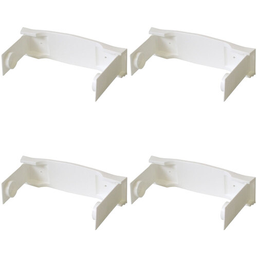 4PK Homeleisure Plastic Paper Towel Holder Organiser White 