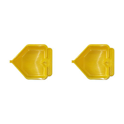 2PK Homeleisure Plastic 6L Car Oil Change Pan Large Assorted 