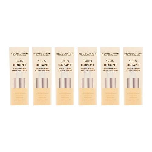 6PK Revolution Skin Bright Brightening Make Up Serum Hydrating Face Care 19ml
