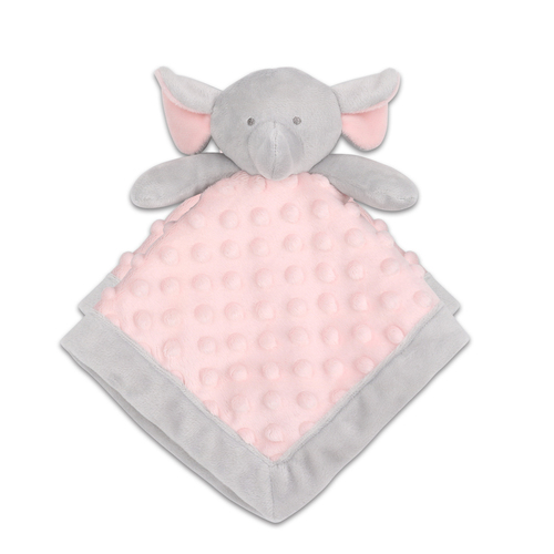 The Peanutshell 32cm Polyester Sweet Peanut Baby Security Blanket Elephant 0+