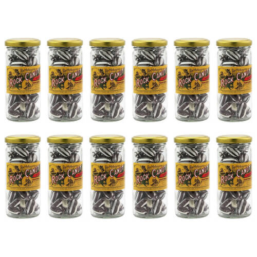 12PK Melbourne Humbugs Rock Candy Sweet Confectionery Lollies 170g Handmade