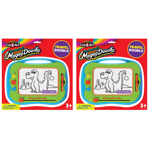 2PK Cra-Z-Art Stationery Magna Doodle Travel Kids Magnetic Drawing Board 3y+