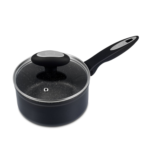 Zyliss Ultimate Forged 16cm/1.5L Non-Stick Saucepan w/ Lid Cover - Black